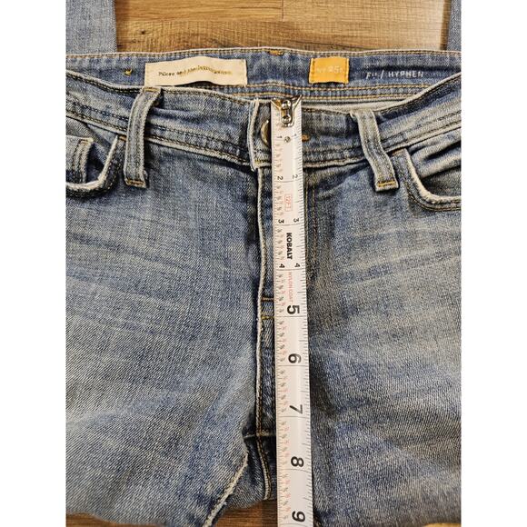Pilcro and the Letterpress Hyphen Unique Ankle Jeans Size 25 Distressed Raw Hem - Picture 7 of 9